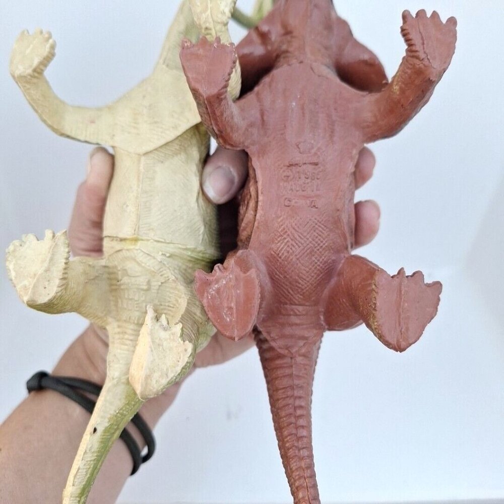 Imperial Dinosaur Alligator Triceratops Brontosaurus 1989 1985 Vintage Lot - Picture 8 of 10